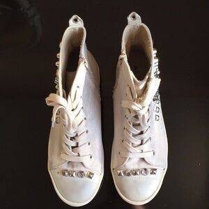 Aldo Rustic Studded High Top Fashion Sneakers